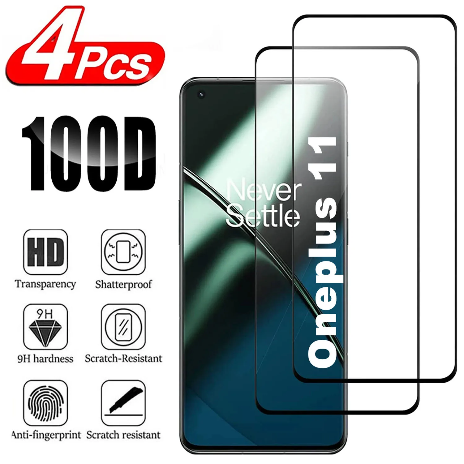 2/4Pcs 9H Curved Four Sides Glue Tempered Glass For OnePlus 11 3D Screen Protector Film
2/4Pcs 9H Curved Four Sides Glue Tempered Glass For OnePlus 11 3D Screen Protector Film