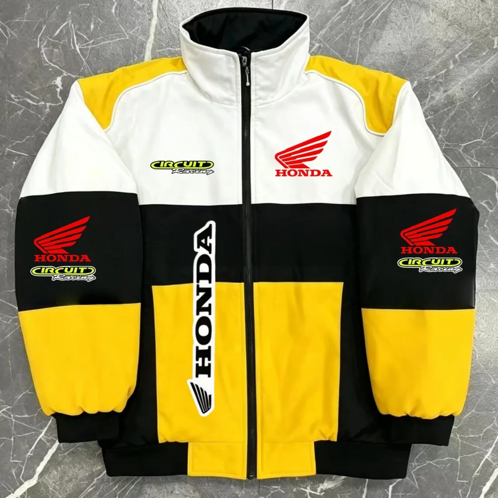 Honda Circuit Tri-Color Block Racing Windbreaker Men Zip Up Motorcycle Casual Stand Collar Jacket
Honda Circuit Tri-Color Block Racing Windbreaker Men Zip Up Motorcycle Casual Stand Collar Jacket