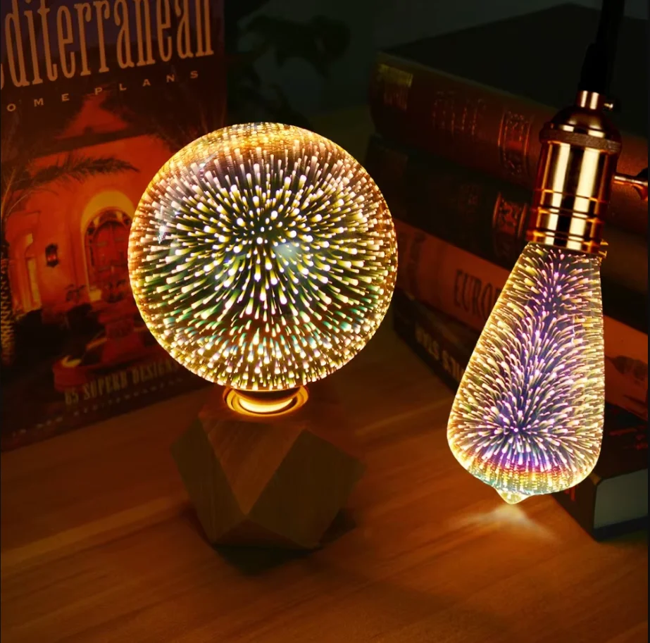 G125 G80 E27 Bulb Night Light Star Fireworks Effect table Lamp Decoration Bulb bedside Home Room Decor Light Luminaria 110V 220V
G125 G80 E27 Bulb Night Light Star Fireworks Effect table Lamp Decoration Bulb bedside Home Room Decor Light Luminaria 110V 220V