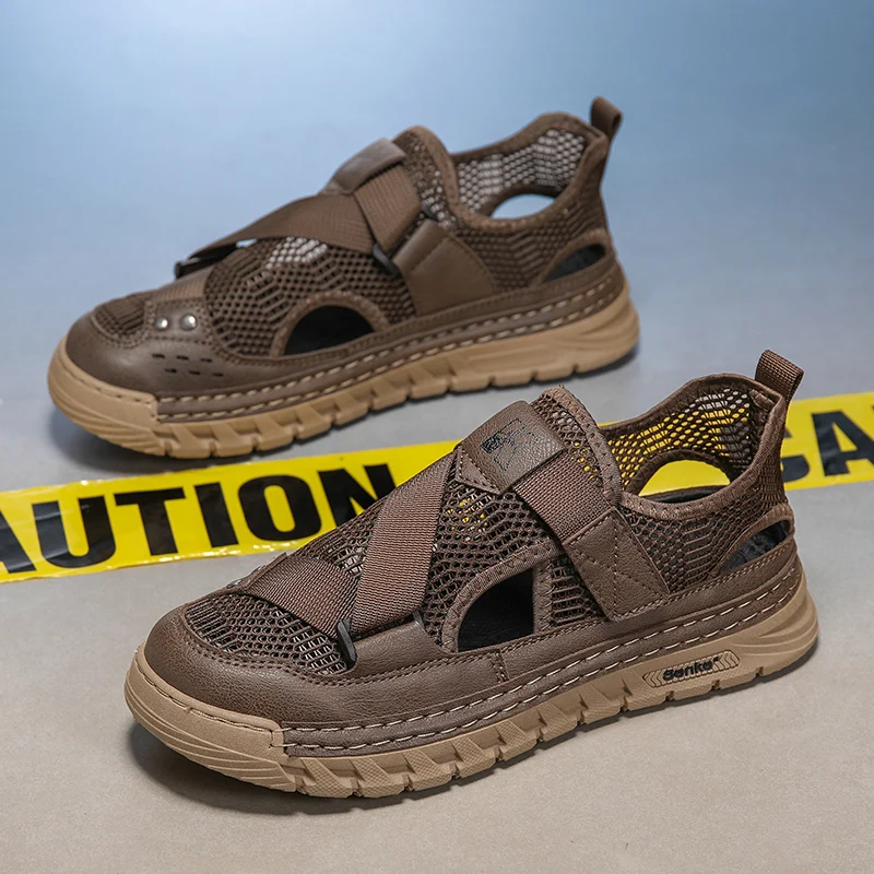 Leisure Walk Summer Mens Sandals Outdoor Mens Mesh Casual Shoes Non-Slip Man Leather Sandaly for Beach Shoes Roman Mens Shoes
Leisure Walk Summer Mens Sandals Outdoor Mens Mesh Casual Shoes Non-Slip Man Leather Sandaly for Beach Shoes Roman Mens Shoes