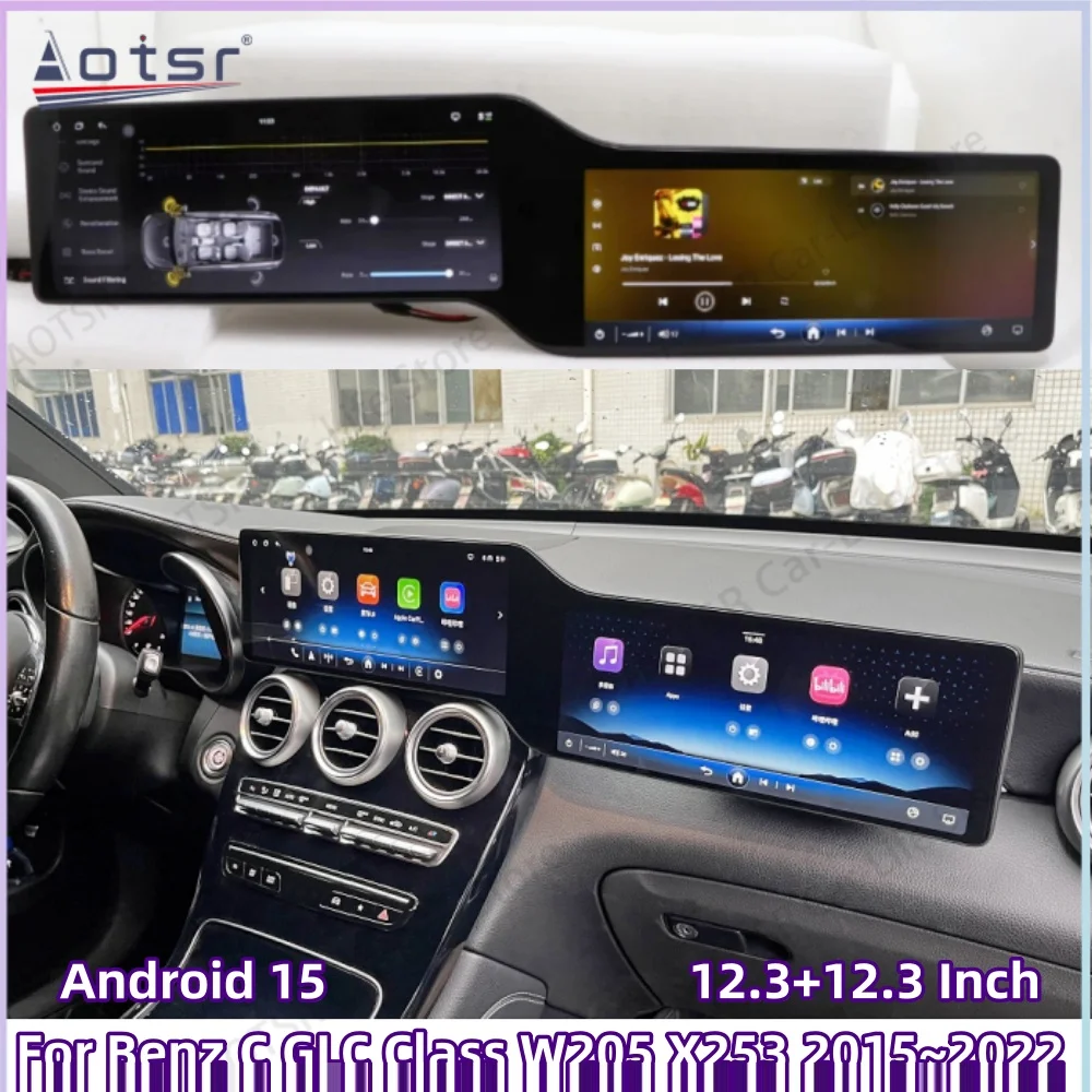 System (5.0/5.5/6.0) For Benz C GLC Class W205 X253 2015~2022 Android 15 Car Radio Multimedia GPS Navigation player IPS Head Uni
System (5.0/5.5/6.0) For Benz C GLC Class W205 X253 2015~2022 Android 15 Car Radio Multimedia GPS Navigation player IPS Head Uni
