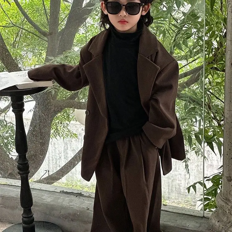 Children Clothing Boys Thickened Suit Jacket 2023 Autumn Winter New Korean Style Fashionable Solid Color Two Piece Set
Children Clothing Boys Thickened Suit Jacket 2023 Autumn Winter New Korean Style Fashionable Solid Color Two Piece Set