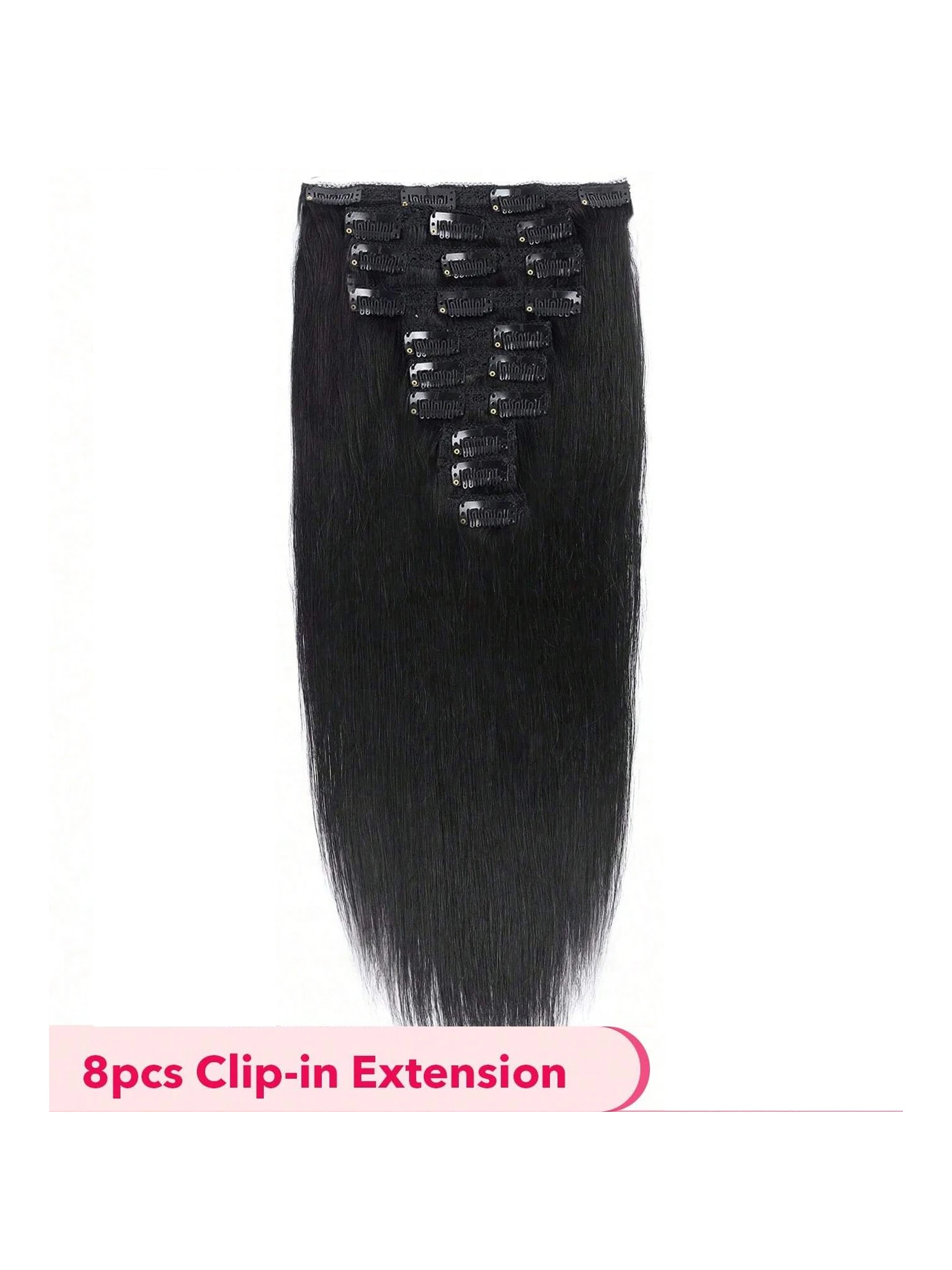8pcs/set Clip In Straight Human Hair Extension for Women Daily Use Real Easy to Wear #1B Black Color Hair Extensions Full Head
8pcs/set Clip In Straight Human Hair Extension for Women Daily Use Real Easy to Wear #1B Black Color Hair Extensions Full Head