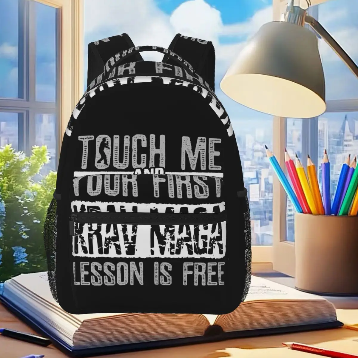 Israeli Martial Art Krav Maga Training Instructor Backpack Student Boys Girls BookBag School Bag Shoulder Bags for Men Women
Israeli Martial Art Krav Maga Training Instructor Backpack Student Boys Girls BookBag School Bag Shoulder Bags for Men Women