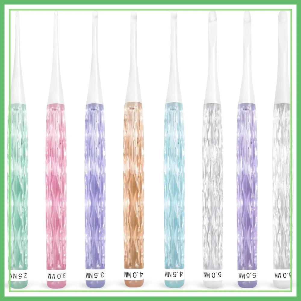 8-Size Inline Crochet Hook Set, Ergonomic Plastic Handles 2.5-6mm for Blankets, Hats & Scarves
8-Size Inline Crochet Hook Set, Ergonomic Plastic Handles 2.5-6mm for Blankets, Hats & Scarves