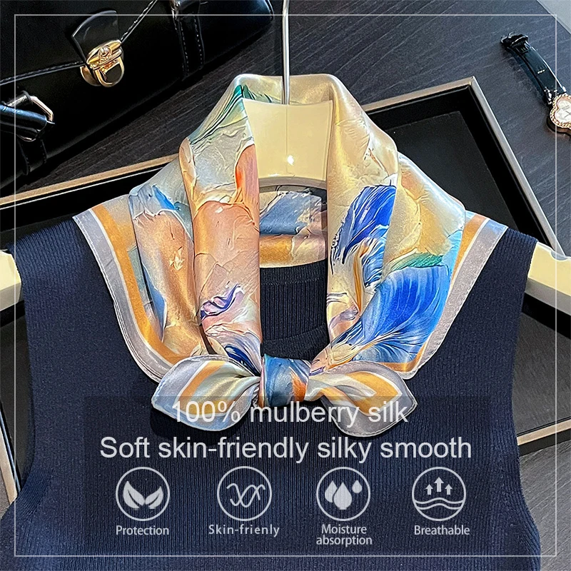 100% Pure Silk Scarf Women Neck Hair Band Foulard Square Small Headband 2026 Rose Flower Print Neckerchief Scarves Bandana
100% Pure Silk Scarf Women Neck Hair Band Foulard Square Small Headband 2026 Rose Flower Print Neckerchief Scarves Bandana