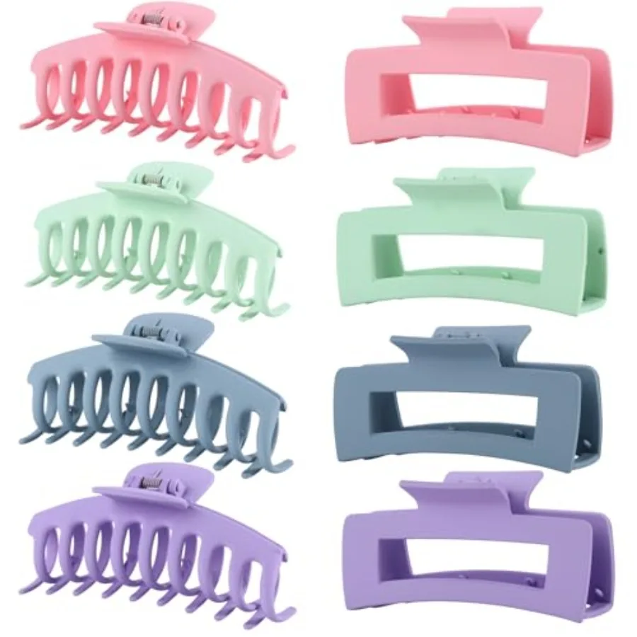 Hair Claw Clips for Girls 4.3 Inch Cute Matte Claw Clips in Pastel,,and Lightweight Strong Hold Hair Accessories for Teens and
Hair Claw Clips for Girls 4.3 Inch Cute Matte Claw Clips in Pastel,,and Lightweight Strong Hold Hair Accessories for Teens and