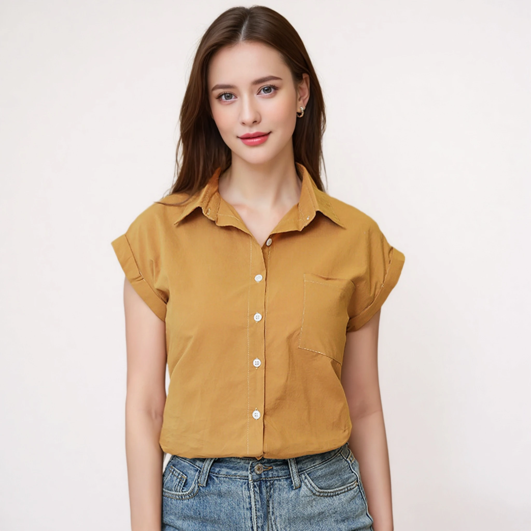 Women's Fit Casual Commuter Shirts 2025 Summer New Ladies Solid Cotton Short Sleeved Shirt Lady Loose Office White Tops Clothes
Women's Fit Casual Commuter Shirts 2025 Summer New Ladies Solid Cotton Short Sleeved Shirt Lady Loose Office White Tops Clothes