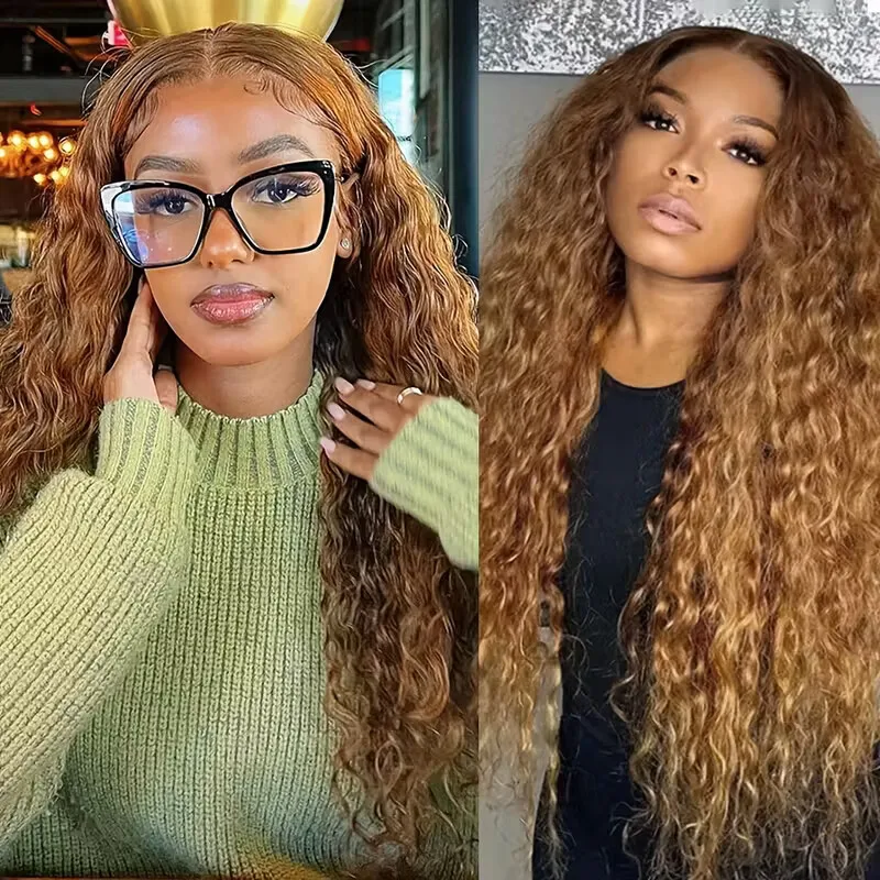 27# Colored 13x6 HD Lace Front Wigs Human Hair 13x4 Curly Lace Frontal Wigs Honey Blonde Deep Wave Wig Human Hair Pre Plucked
27# Colored 13x6 HD Lace Front Wigs Human Hair 13x4 Curly Lace Frontal Wigs Honey Blonde Deep Wave Wig Human Hair Pre Plucked