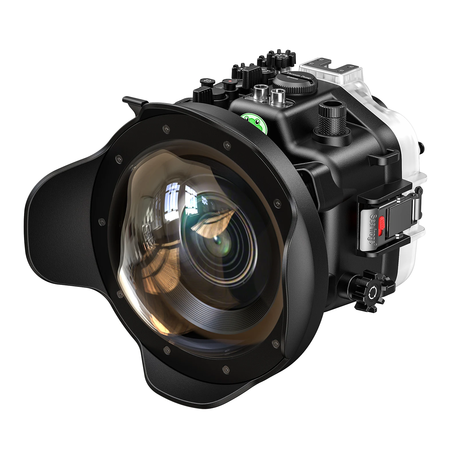 Seafrogs Case For Sony A7 RV Camera Bag Case Cover With 6" wide-angle lens barrel For FE F4/16-35 ZA OSS lens Underwater Housing
Seafrogs Case For Sony A7 RV Camera Bag Case Cover With 6" wide-angle lens barrel For FE F4/16-35 ZA OSS lens Underwater Housing