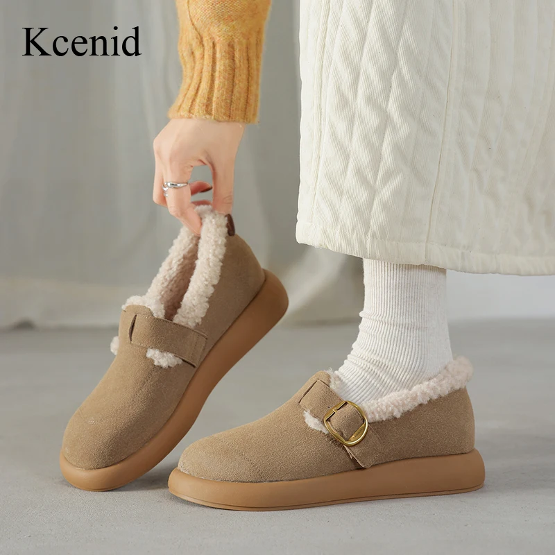 Kcenid зимние короткие плюшевые теплые модные повседневные лоферы высокого качества, женские повседневные удобные рабочие туфли на плоской подошве с круглым носком, размер 33-43
Kcenid зимние короткие плюшевые теплые модные повседневные лоферы высокого качества, женские повседневные удобные рабочие туфли на плоской подошве с круглым носком, размер 33-43