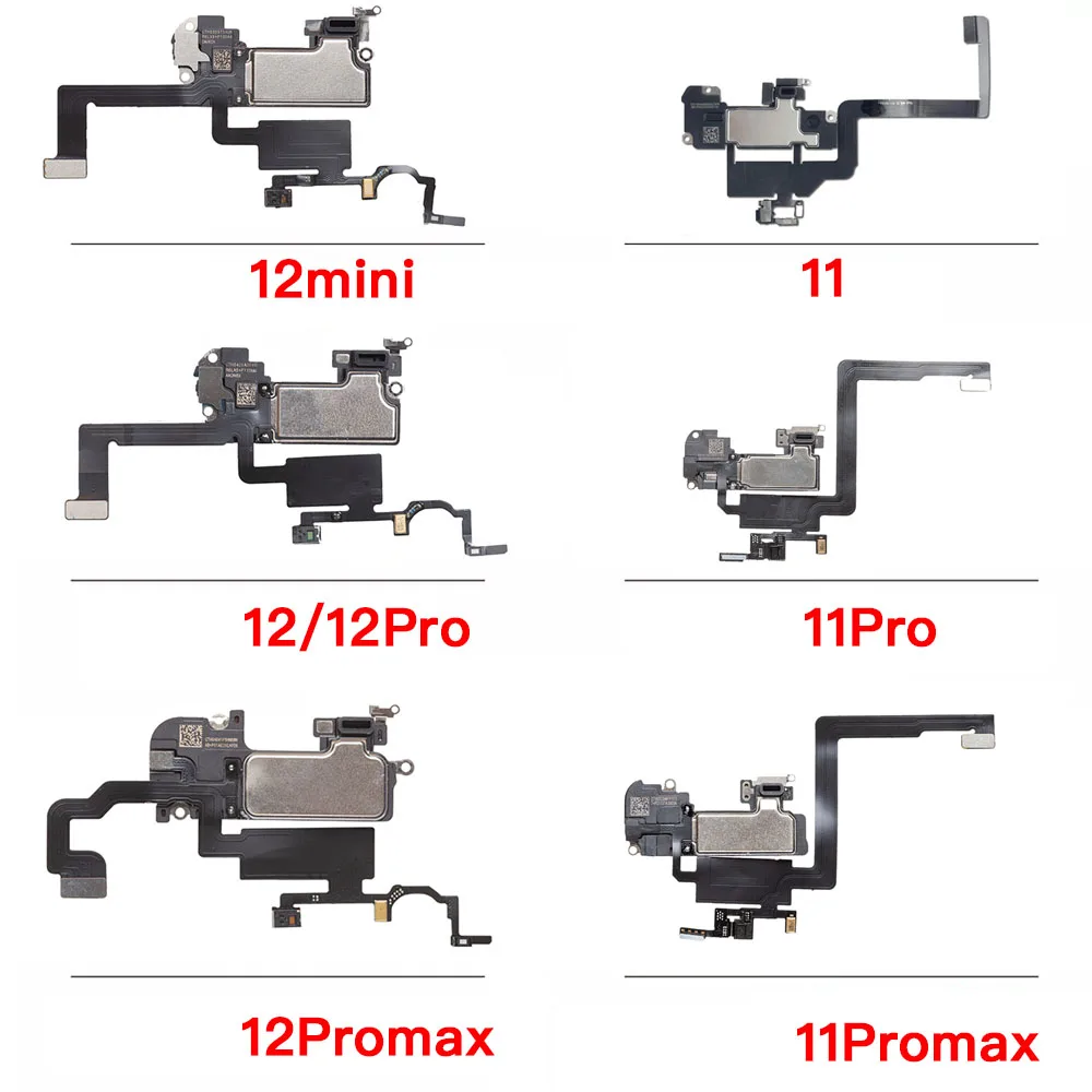 Ear Speaker Flex Cable With proximity Light Sensor For iPhone 11 12 Mini Pro MAX Earpiece Top Loudspeaker Repair Parts
Ear Speaker Flex Cable With proximity Light Sensor For iPhone 11 12 Mini Pro MAX Earpiece Top Loudspeaker Repair Parts