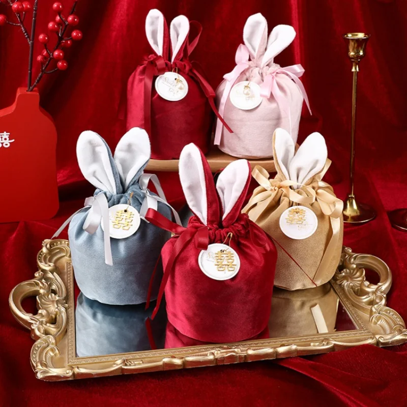 New Velvet Gift Bags Wedding Holiday Rabbit Ears Gift Bags Creative Wedding Candy Box Lining Portable Cloth Bags Gift Bags
New Velvet Gift Bags Wedding Holiday Rabbit Ears Gift Bags Creative Wedding Candy Box Lining Portable Cloth Bags Gift Bags