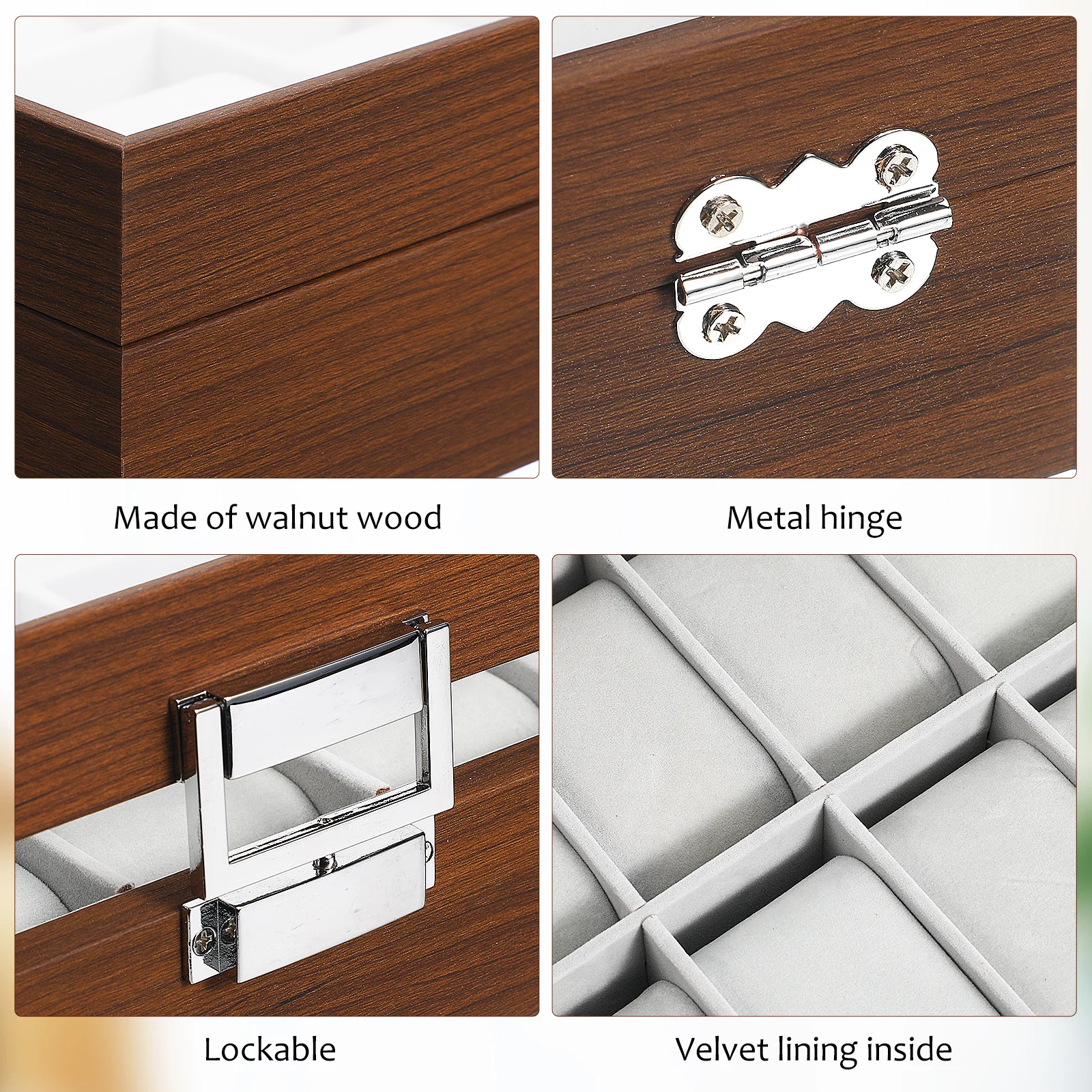 10 Slot Case Organizer Holder For Men Wooden Watch Holder Organizer Lined Decorative Watch Storage Box For Collectors
10 Slot Case Organizer Holder For Men Wooden Watch Holder Organizer Lined Decorative Watch Storage Box For Collectors
