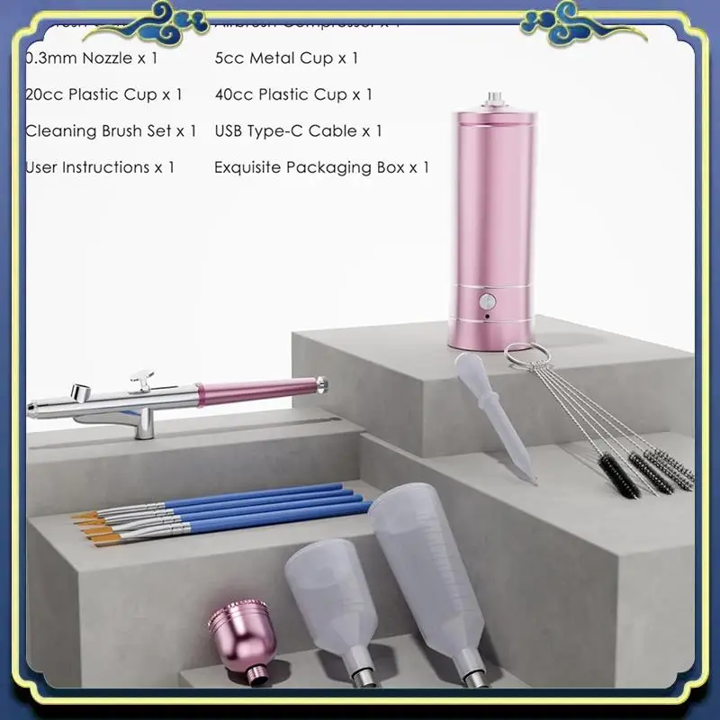 Latest Airbrush Kit With Compressor, Portable Nail Spraygun, Rechargeable Cordless Airbrush Set, Handheld Airbrush Machine
Latest Airbrush Kit With Compressor, Portable Nail Spraygun, Rechargeable Cordless Airbrush Set, Handheld Airbrush Machine
