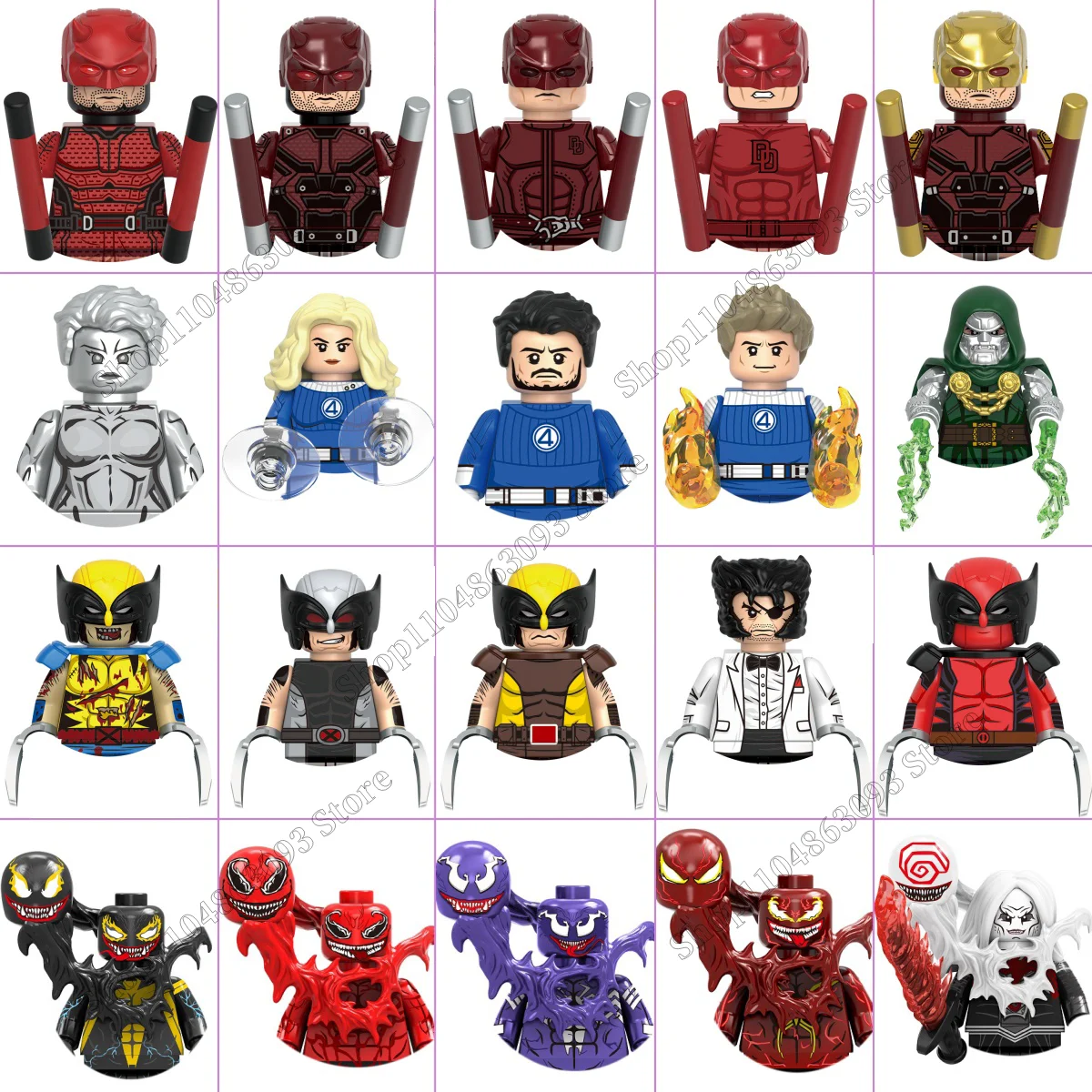 Hot New Marvel Wolverine Loki Human Torch Thing mini building blocks, classic anime toys holiday gift brick toys
Hot New Marvel Wolverine Loki Human Torch Thing mini building blocks, classic anime toys holiday gift brick toys