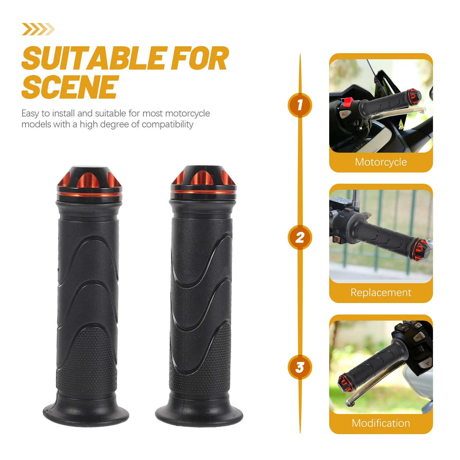 1 Pair Anti-Slip Motor Bike Handle Shockproof Non-Slip Grip Covers For Mountain Motorbike Bicycle Handlebar Outdoor
1 Pair Anti-Slip Motor Bike Handle Shockproof Non-Slip Grip Covers For Mountain Motorbike Bicycle Handlebar Outdoor