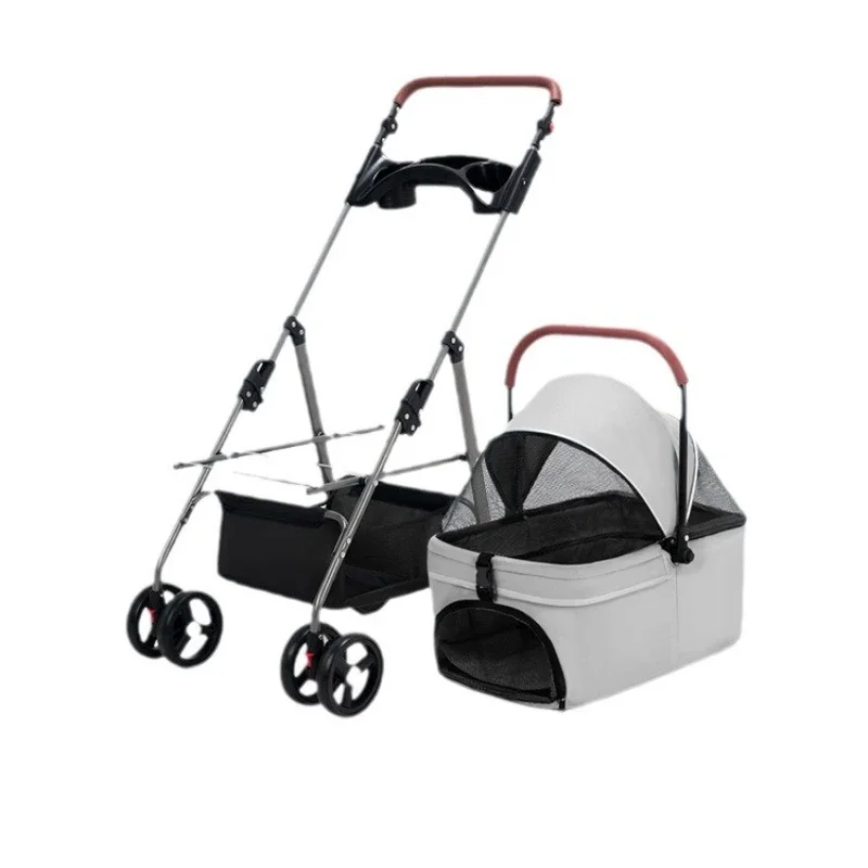 Pet Strollers for Dogs Foldable Dog Stroller Small Cat and Dog Pet Stroller for Outdoor Use, Lightweight and Separation
Pet Strollers for Dogs Foldable Dog Stroller Small Cat and Dog Pet Stroller for Outdoor Use, Lightweight and Separation