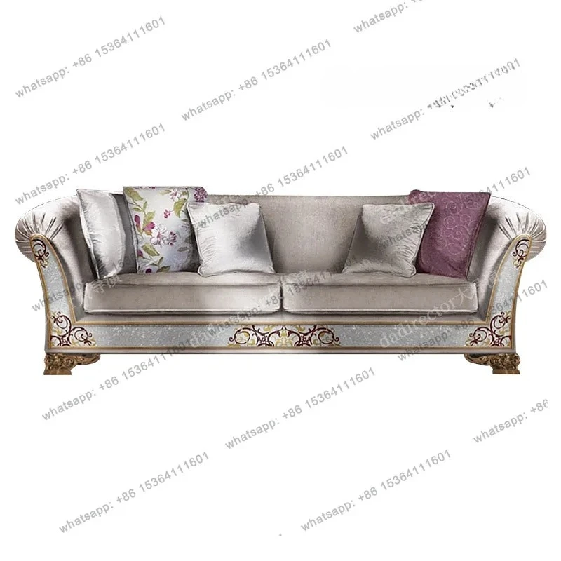 European luxury fabric triple combination sofa palace large apartment sofa shell parquet furniture
European luxury fabric triple combination sofa palace large apartment sofa shell parquet furniture