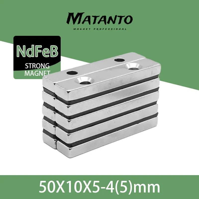 1/2/5/10/20PCS 50x10x5-4 mm NdFeB N35 Big Strong Sheet Rare Earth Magnet 2 holes 4mm Block Magnets Powerful Magnetic 50*10*5-4mm
1/2/5/10/20PCS 50x10x5-4 mm NdFeB N35 Big Strong Sheet Rare Earth Magnet 2 holes 4mm Block Magnets Powerful Magnetic 50*10*5-4mm