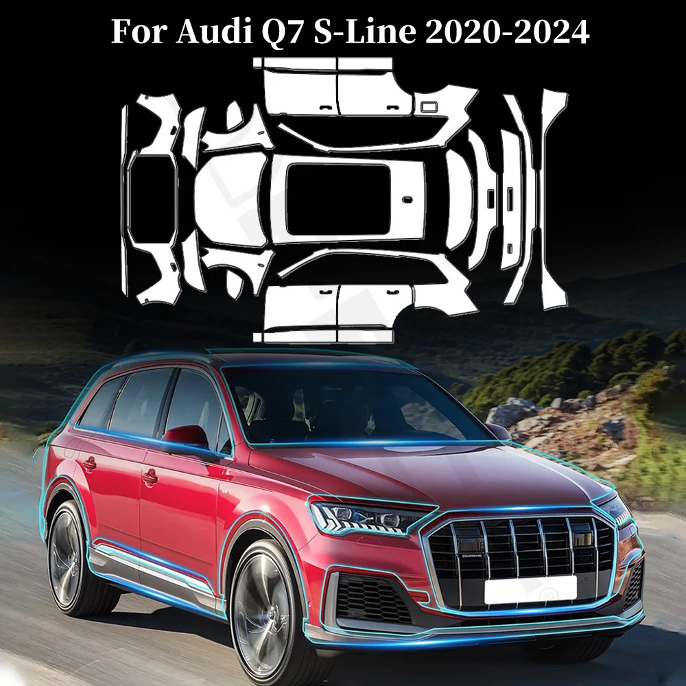 Для Audi Q7 S-Line 2020-2024 защитная пленка из ТПУ с защитой от царапин, предварительно вырезанная PPF кузов автомобиля, прозрачный бюстгальтер, устойчивый комплект, автомобильные аксессуары
Для Audi Q7 S-Line 2020-2024 защитная пленка из ТПУ с защитой от царапин, предварительно вырезанная PPF кузов автомобиля, прозрачный бюстгальтер, устойчивый комплект, автомобильные аксессуары
