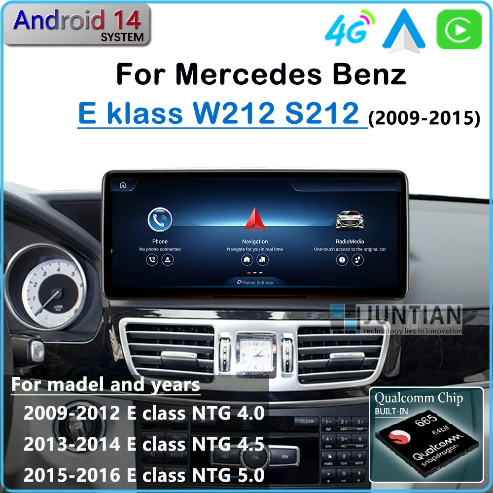 Android 14 Qualcomm For Mercedes Benz W212 S212 2009-2016 Wireles CarPlay Car Radio GPS Navigation Netflix Multimedia Player
Android 14 Qualcomm For Mercedes Benz W212 S212 2009-2016 Wireles CarPlay Car Radio GPS Navigation Netflix Multimedia Player