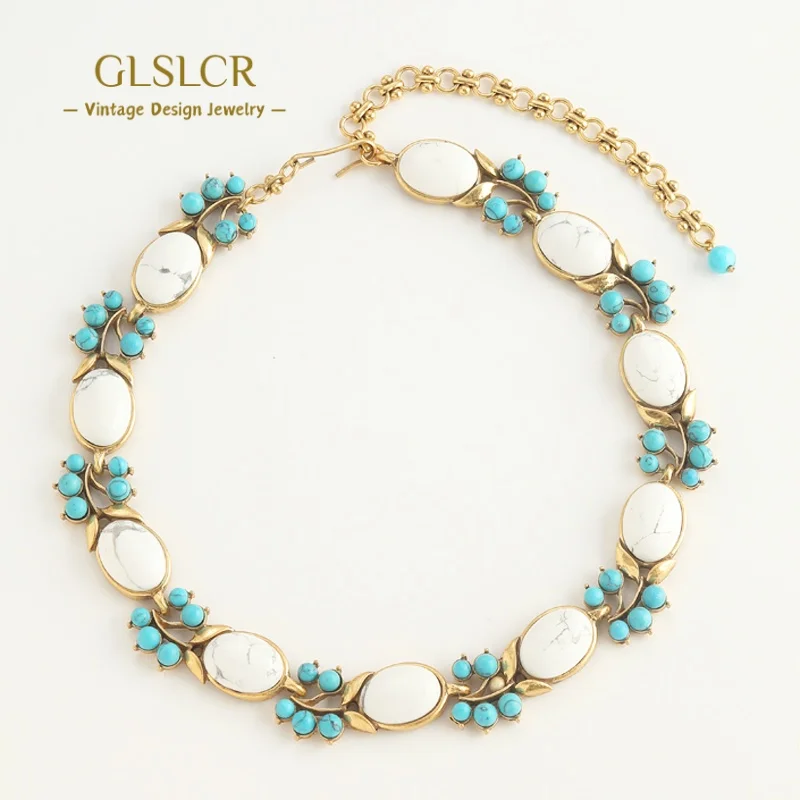 Vintage Turquoise Choker Necklace Opal Natural Stone Elegant For Women Jewelry Flower Party Luxury Designer Anniversary 2025 New
Vintage Turquoise Choker Necklace Opal Natural Stone Elegant For Women Jewelry Flower Party Luxury Designer Anniversary 2025 New