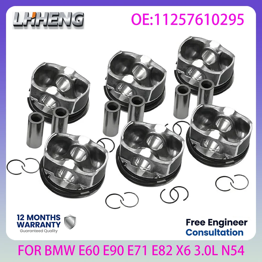 New STD Piston With Ring Kit For BMW N54 3.0L 3.0 L T E60 E90 E71 E82 135i 335i 535i X6 06-16 Engine Piston Assembly 11257610295
New STD Piston With Ring Kit For BMW N54 3.0L 3.0 L T E60 E90 E71 E82 135i 335i 535i X6 06-16 Engine Piston Assembly 11257610295