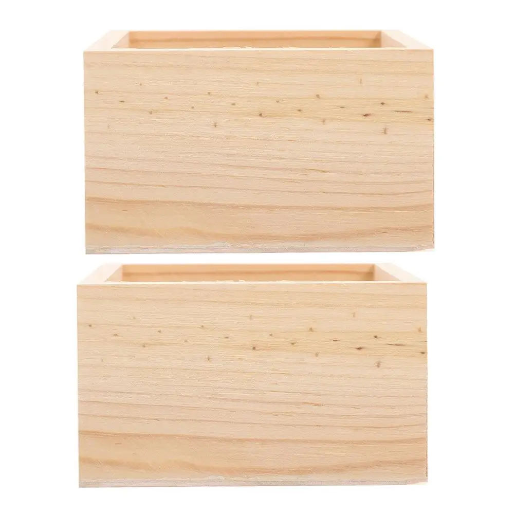 2 Pcs Storage Wooden Box Decorative Craft Organizer Desktop Sundries Container Farmhouse Elegant Practical
2 Pcs Storage Wooden Box Decorative Craft Organizer Desktop Sundries Container Farmhouse Elegant Practical