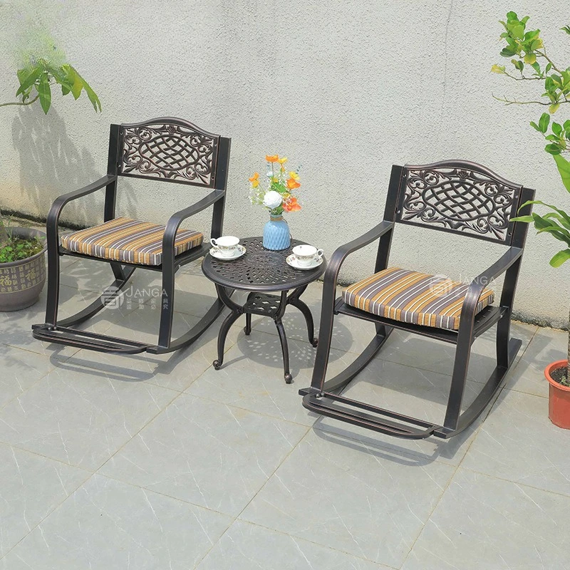 Уличная мебель для виллы: комплект из стола и стульев из литого алюминия, кофейный столик, мебель для двора и балкона, водонепроницаемая садовая мебель для отдыха.
Уличная мебель для виллы: комплект из стола и стульев из литого алюминия, кофейный столик, мебель для двора и балкона, водонепроницаемая садовая мебель для отдыха.