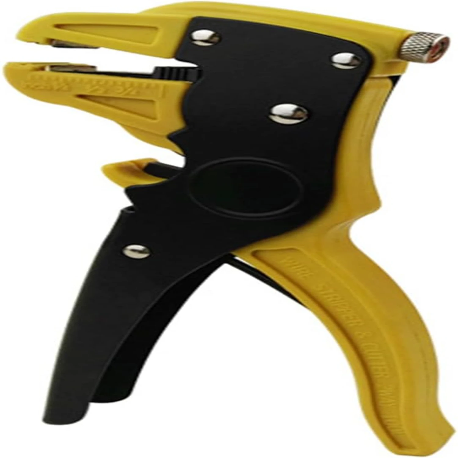 High-capacity and Efficient Black and Yellow Wire Stripping Tool for Professionals handling 10-24 AWG Wire. Premium Automatic Cu
High-capacity and Efficient Black and Yellow Wire Stripping Tool for Professionals handling 10-24 AWG Wire. Premium Automatic Cu
