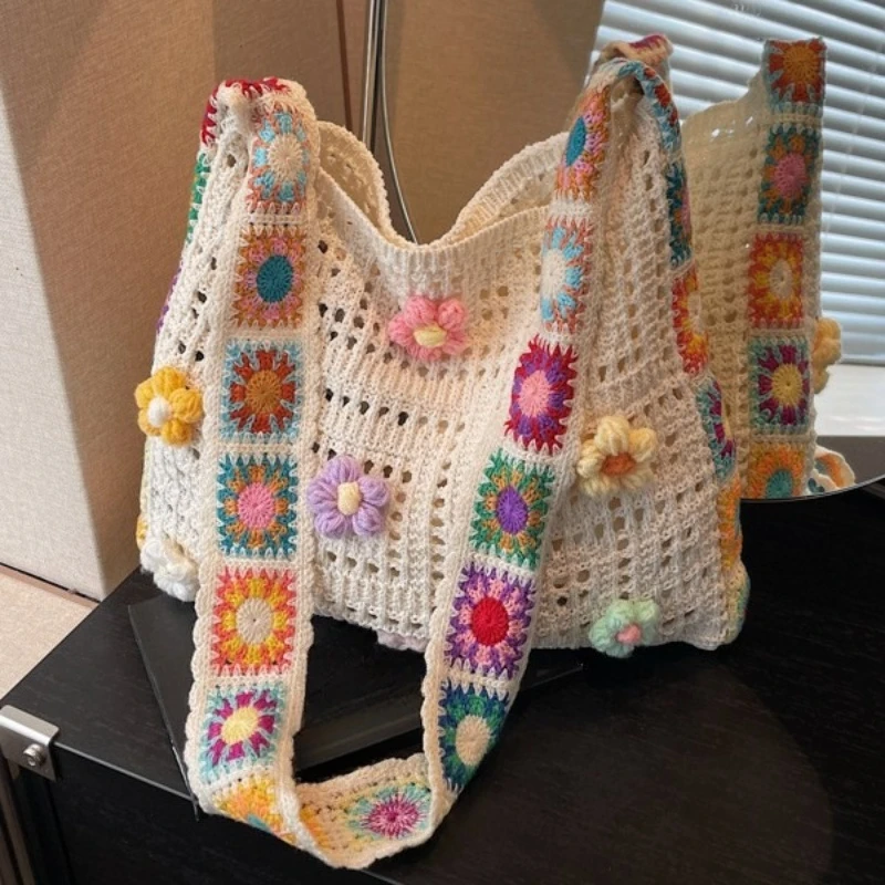 Women's Beach Crossbody Bag Flowers Fashion Handbags Large Capacity Summer Beach Casual Shoulder Bag Girls Tote Shopper Bag
Women's Beach Crossbody Bag Flowers Fashion Handbags Large Capacity Summer Beach Casual Shoulder Bag Girls Tote Shopper Bag