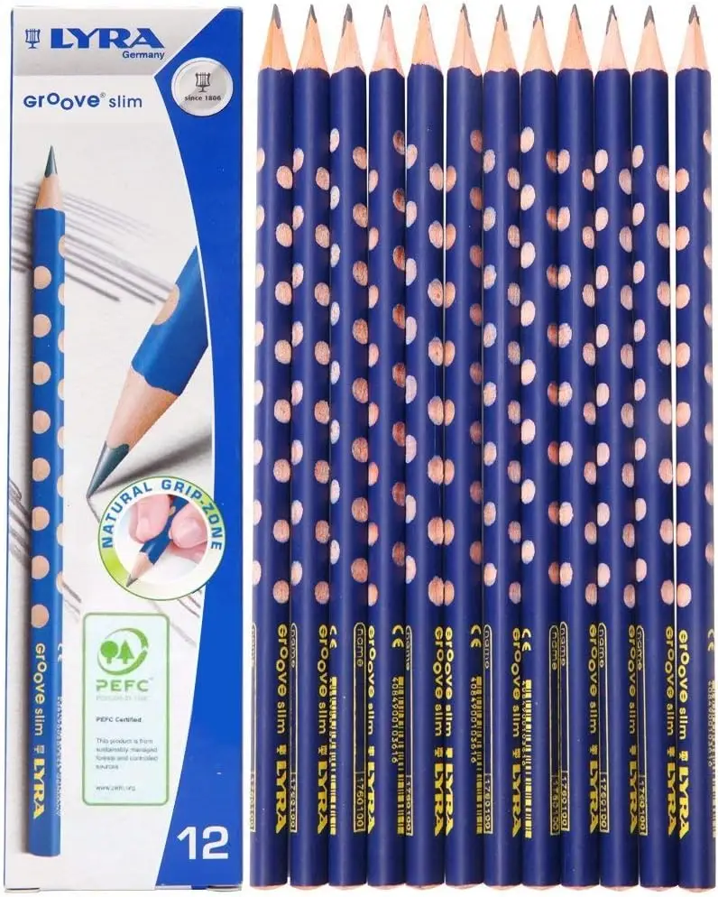 LYRA Groove Slim Деревянные графитовые карандаши HB, 12 предметов, удобный захват, школьный рюкзак, идеально подходят для молодых детей и начальных классов
LYRA Groove Slim Деревянные графитовые карандаши HB, 12 предметов, удобный захват, школьный рюкзак, идеально подходят для молодых детей и начальных классов