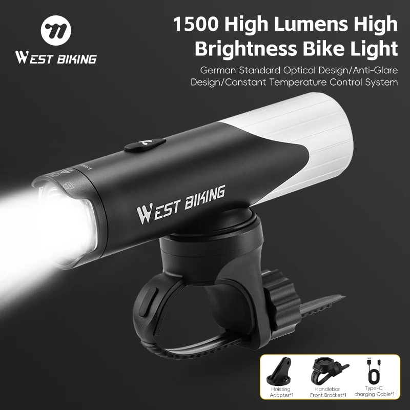 WEST BIKING Front Hoisting Headlight Waterproof High Brightness Night Cycling Light Anti-glare Anti-Accidental Touch Bike Light
WEST BIKING Front Hoisting Headlight Waterproof High Brightness Night Cycling Light Anti-glare Anti-Accidental Touch Bike Light