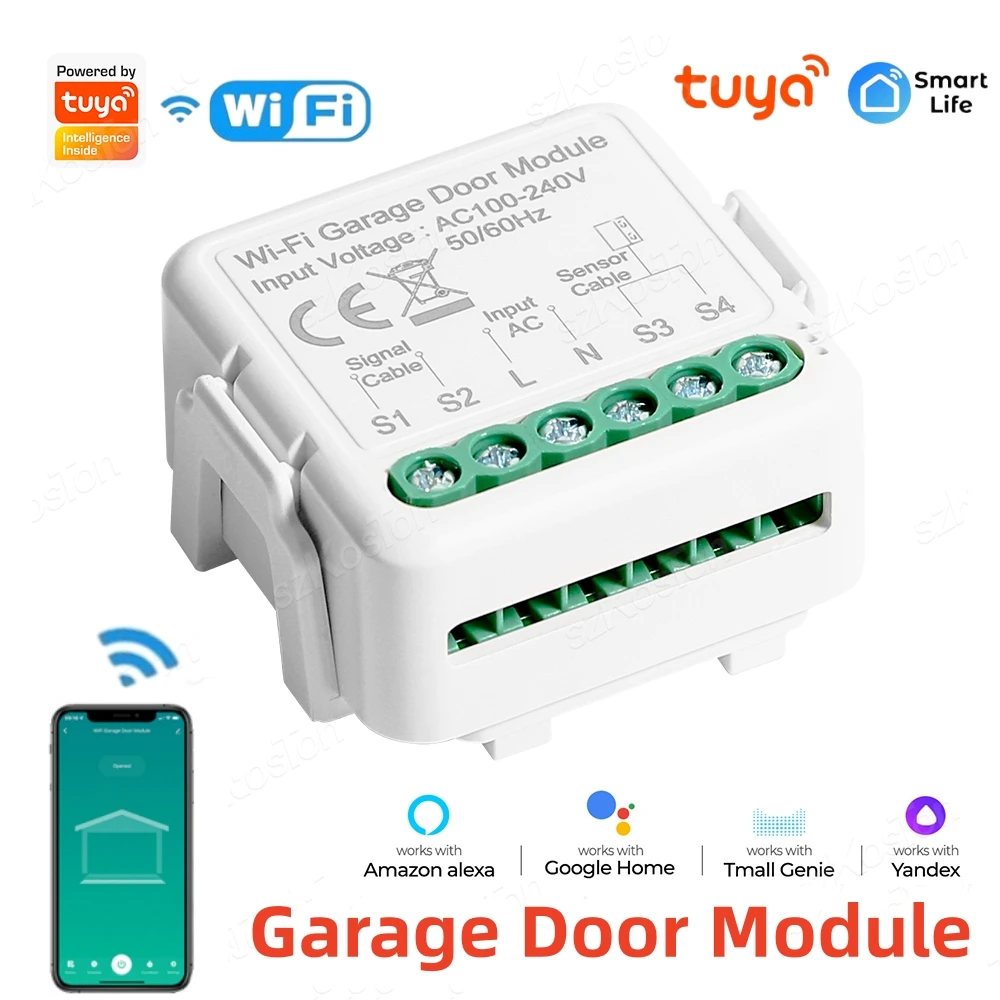 WiFi Tuya Smart Garage Door Switch Door Opener Smart Life APP Controller Remote Control Closing For Alexa Google Home Voice
WiFi Tuya Smart Garage Door Switch Door Opener Smart Life APP Controller Remote Control Closing For Alexa Google Home Voice
