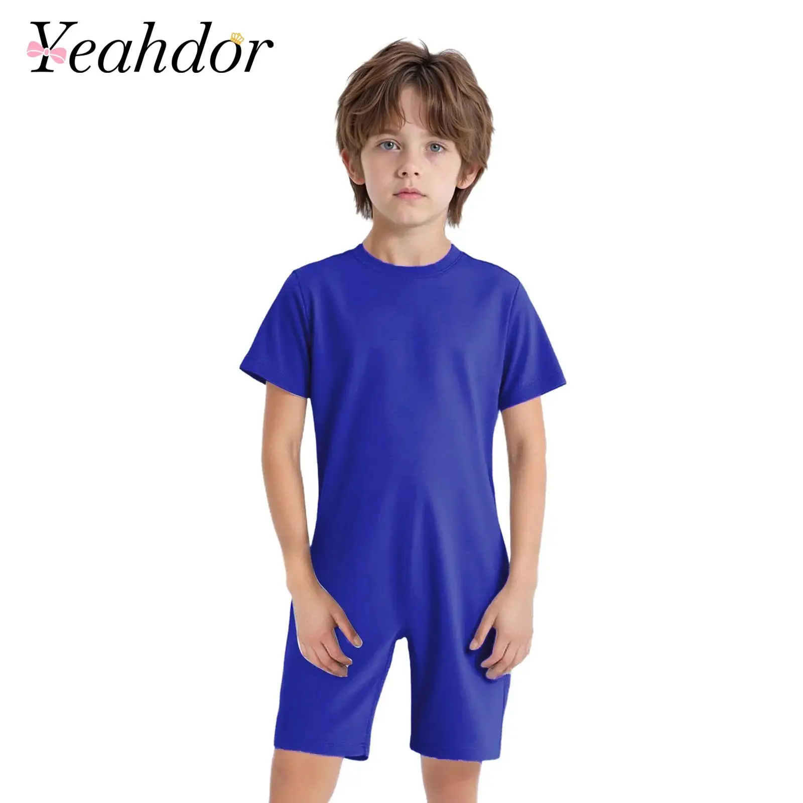 Boy's Bodysuit Kids Girls Boys Short Sleeve Back Invisible Zipper Solid Color Jumpsuit Children Short Romper Fitness Yoga Tops
Boy's Bodysuit Kids Girls Boys Short Sleeve Back Invisible Zipper Solid Color Jumpsuit Children Short Romper Fitness Yoga Tops