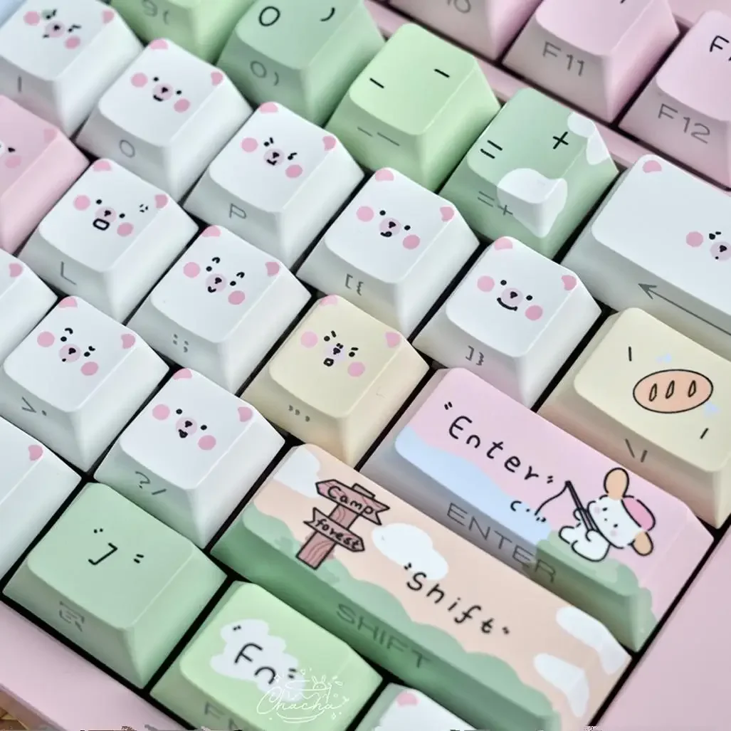 Crush neo cycle evo custom mechanical keyboard camping bear original side through keycap
Crush neo cycle evo custom mechanical keyboard camping bear original side through keycap