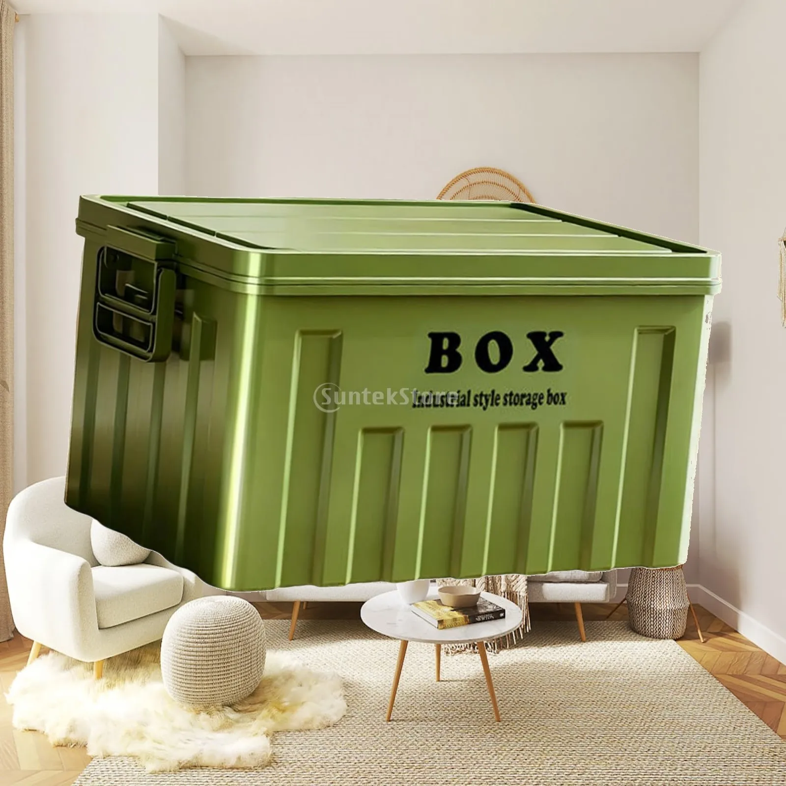 Lidded Storage Bin Large Storage Box with Lid for Clothes Snacks Transport
Lidded Storage Bin Large Storage Box with Lid for Clothes Snacks Transport