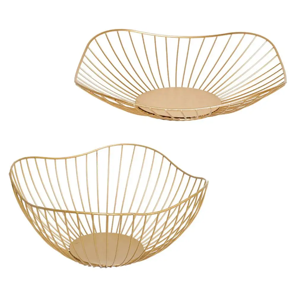 2Pcs Fruit Basket Iron Vegetable Kitchen Storage Golden Food Snack Container Home Restaurant Buffet Hotel Party
2Pcs Fruit Basket Iron Vegetable Kitchen Storage Golden Food Snack Container Home Restaurant Buffet Hotel Party