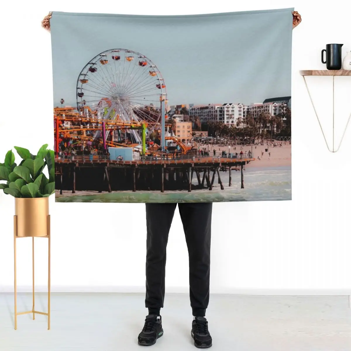 colorful ferris wheel at Santa Monica pier California USA Throw Blanket Warm Throw Blanket Gift for Anniversary
colorful ferris wheel at Santa Monica pier California USA Throw Blanket Warm Throw Blanket Gift for Anniversary