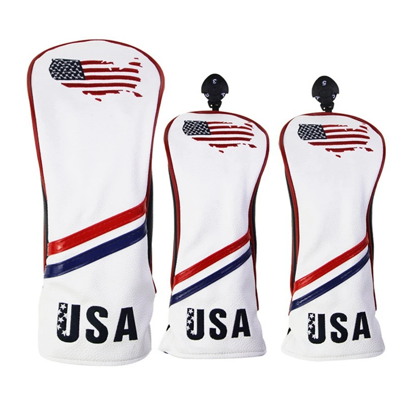 3Pcs/Set Golf Club Head Covers Pu Leather Golf Club Head Covers Set Of 1 3 5 Fairway Woods Head Covers For Golf Clubs
3Pcs/Set Golf Club Head Covers Pu Leather Golf Club Head Covers Set Of 1 3 5 Fairway Woods Head Covers For Golf Clubs