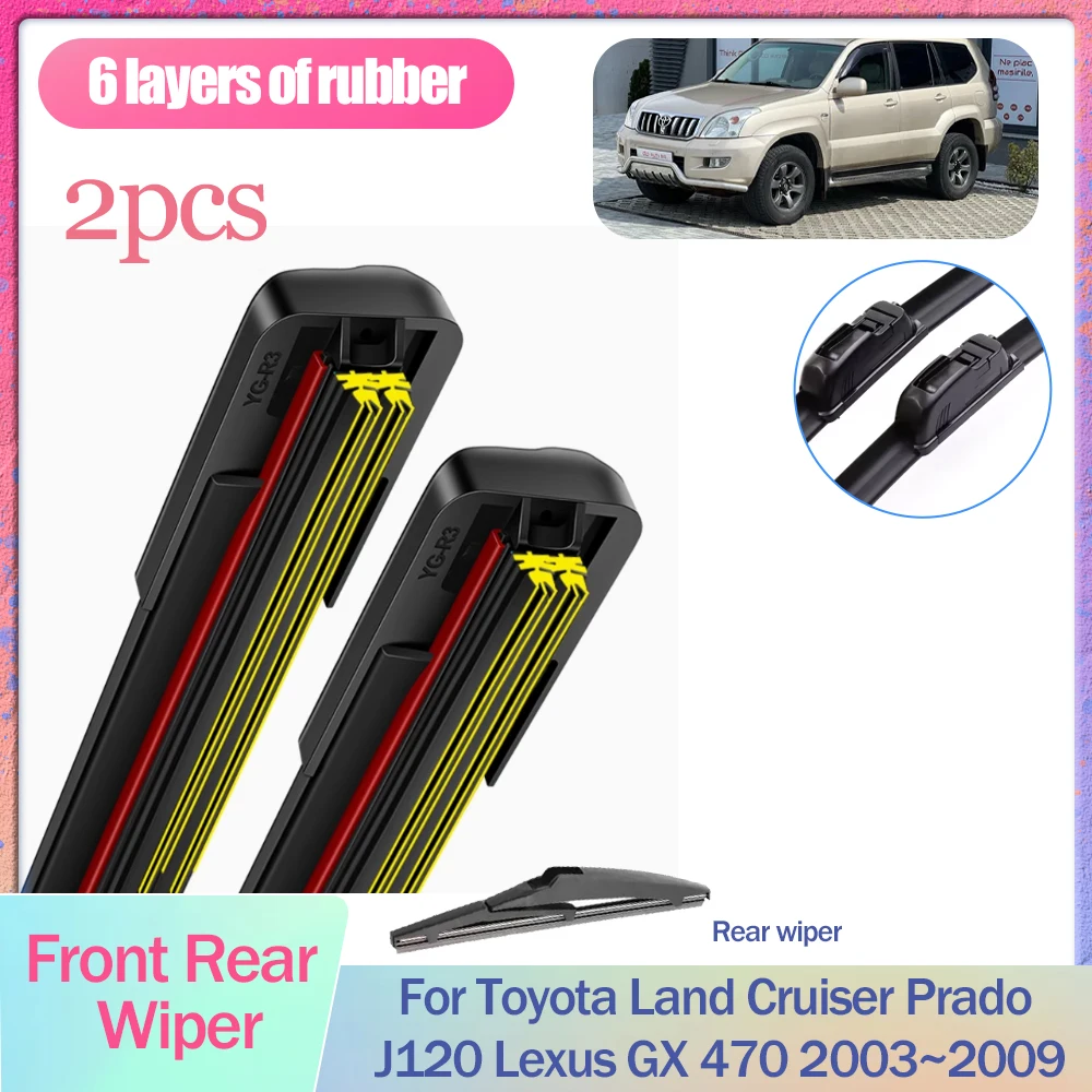 Windscreen Wiper For Toyota Land Cruiser Prado J120 LC120 Lexus GX 470 2003~2009 Rubber Blade Windscreen Windshield Accessories
Windscreen Wiper For Toyota Land Cruiser Prado J120 LC120 Lexus GX 470 2003~2009 Rubber Blade Windscreen Windshield Accessories