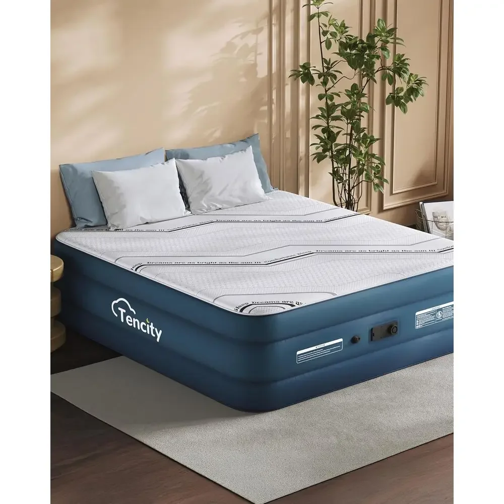 20” Tall Luxury Air Mattrwith Quilted oam Topper, Extra irm Support with U-shaped PVC strap Iatable Bed, Quiemortable Blow Up Be
20” Tall Luxury Air Mattrwith Quilted oam Topper, Extra irm Support with U-shaped PVC strap Iatable Bed, Quiemortable Blow Up Be