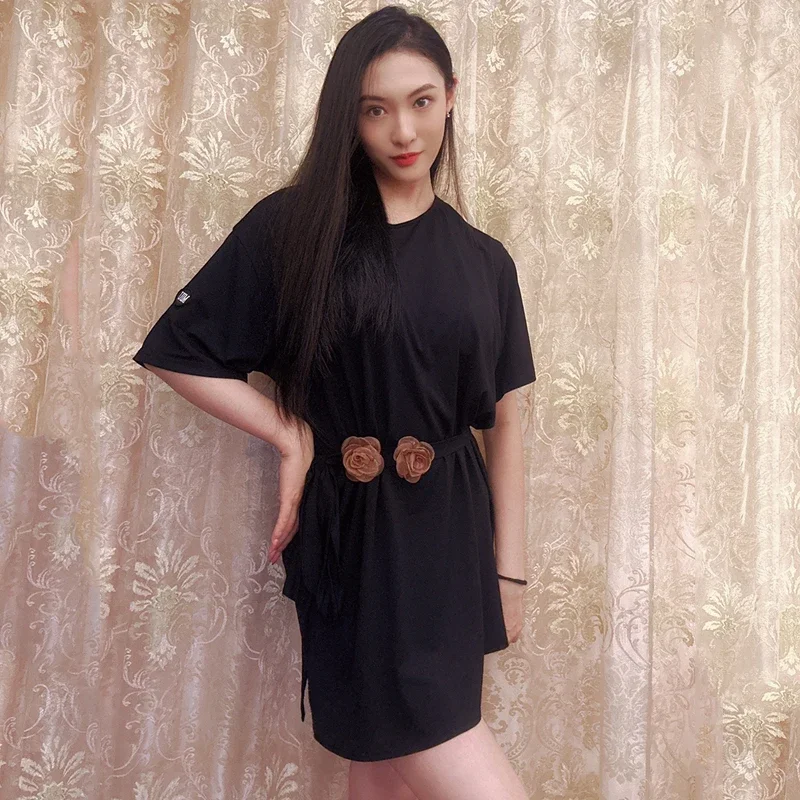 Новинка 2023, платье для латинских танцев для женщин, свободная черная тренировочная одежда с короткими рукавами, чача, румба, самба, костюмы для латинских танцев DN15692 
Новинка 2023, платье для латинских танцев для женщин, свободная черная тренировочная одежда с короткими рукавами, чача, румба, самба, костюмы для латинских танцев DN15692