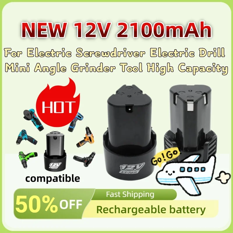Li-Ion Rechargeable Battery NEW 12V 2100mAh for Electric Screwdriver Electric Drill Mini Angle Grinder Tool High Capacity
Li-Ion Rechargeable Battery NEW 12V 2100mAh for Electric Screwdriver Electric Drill Mini Angle Grinder Tool High Capacity
