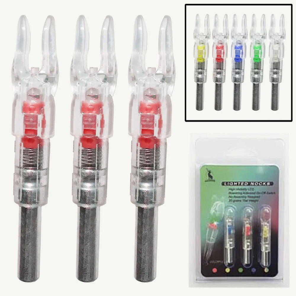 Auto Lighting LED Arrow Nocks Manual Switch Pack High Visibility Archery Accessories Hunting Gear Bow Arrow Components Set
Auto Lighting LED Arrow Nocks Manual Switch Pack High Visibility Archery Accessories Hunting Gear Bow Arrow Components Set