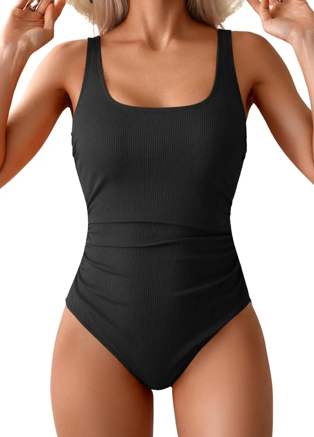 Luxy Trio One Piece Swimsuit for Women Ribbed Tummy Control Bathing Suit Ruched Swim Suit Slimming Swimwear
Luxy Trio One Piece Swimsuit for Women Ribbed Tummy Control Bathing Suit Ruched Swim Suit Slimming Swimwear