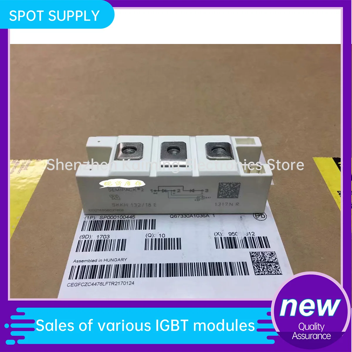 SKKH132/18E SKKT162/16E SKKT122/12E SKKT172/14E Новый и оригинальный модуль
SKKH132/18E SKKT162/16E SKKT122/12E SKKT172/14E Новый и оригинальный модуль