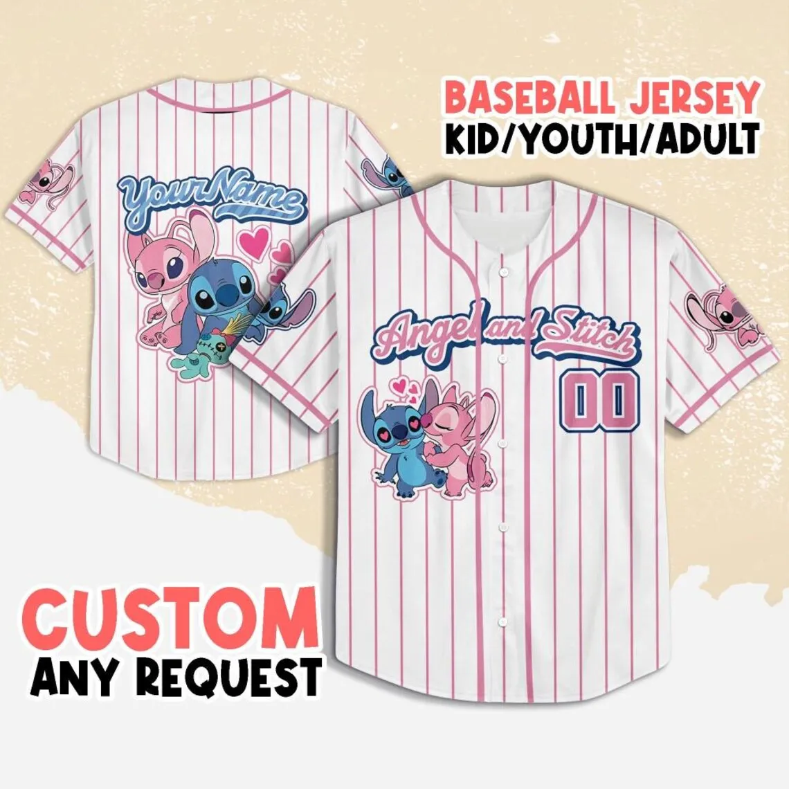 Potdemiel 2025 New Summer Disney Stitch Personalized Men's Women's Cartoon Baseball Jersey Fan Set Special Button Style
Potdemiel 2025 New Summer Disney Stitch Personalized Men's Women's Cartoon Baseball Jersey Fan Set Special Button Style