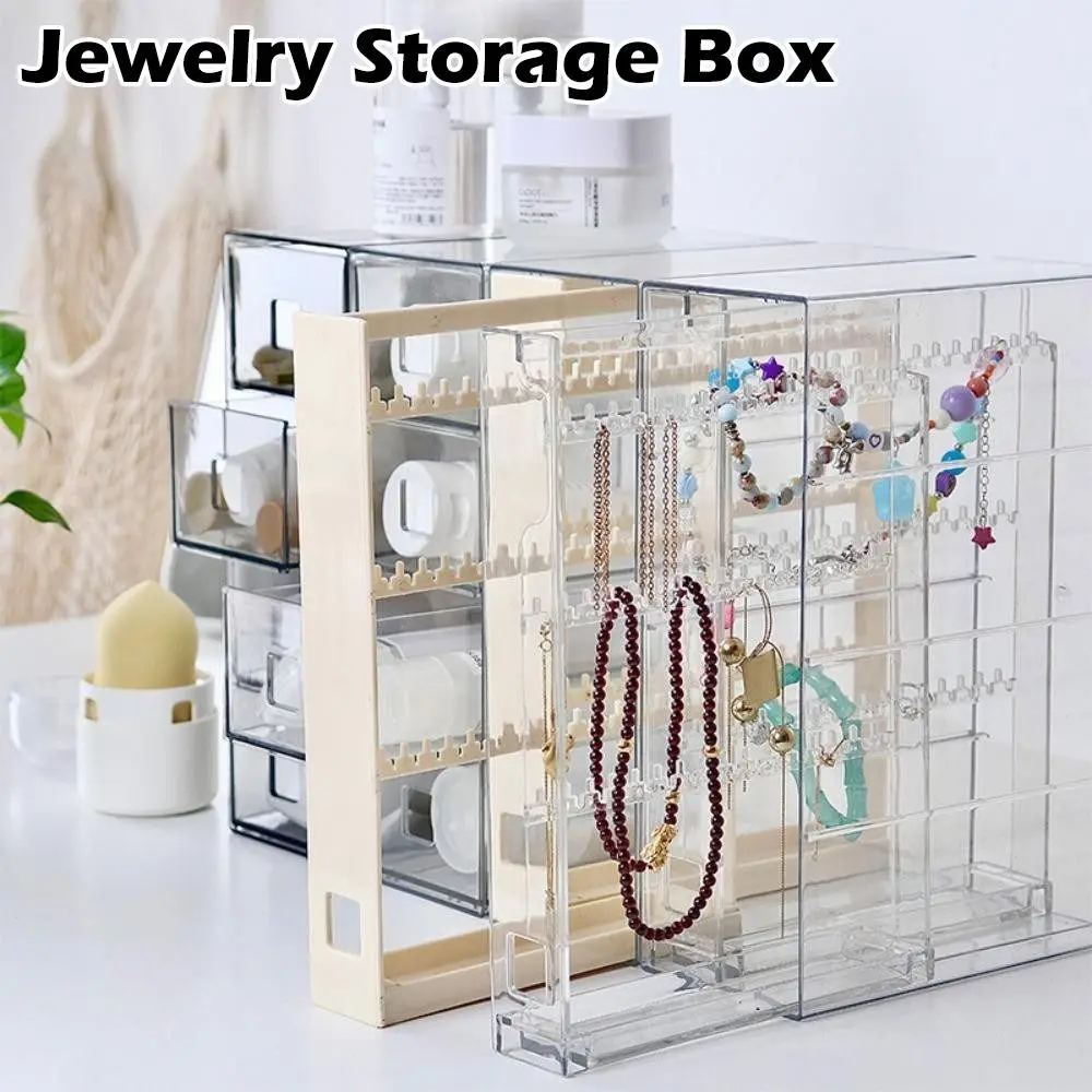 New Transparent Jewelry Box Dustproof Removable Earring Storage Box Large Capacity Ring Stand
New Transparent Jewelry Box Dustproof Removable Earring Storage Box Large Capacity Ring Stand